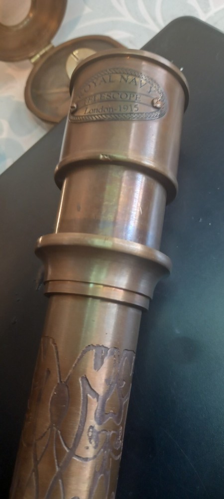 BUNDLE, Nautical Brass Brinton Compass MK1 1914.+ Unknown Compass+ Marine Teles