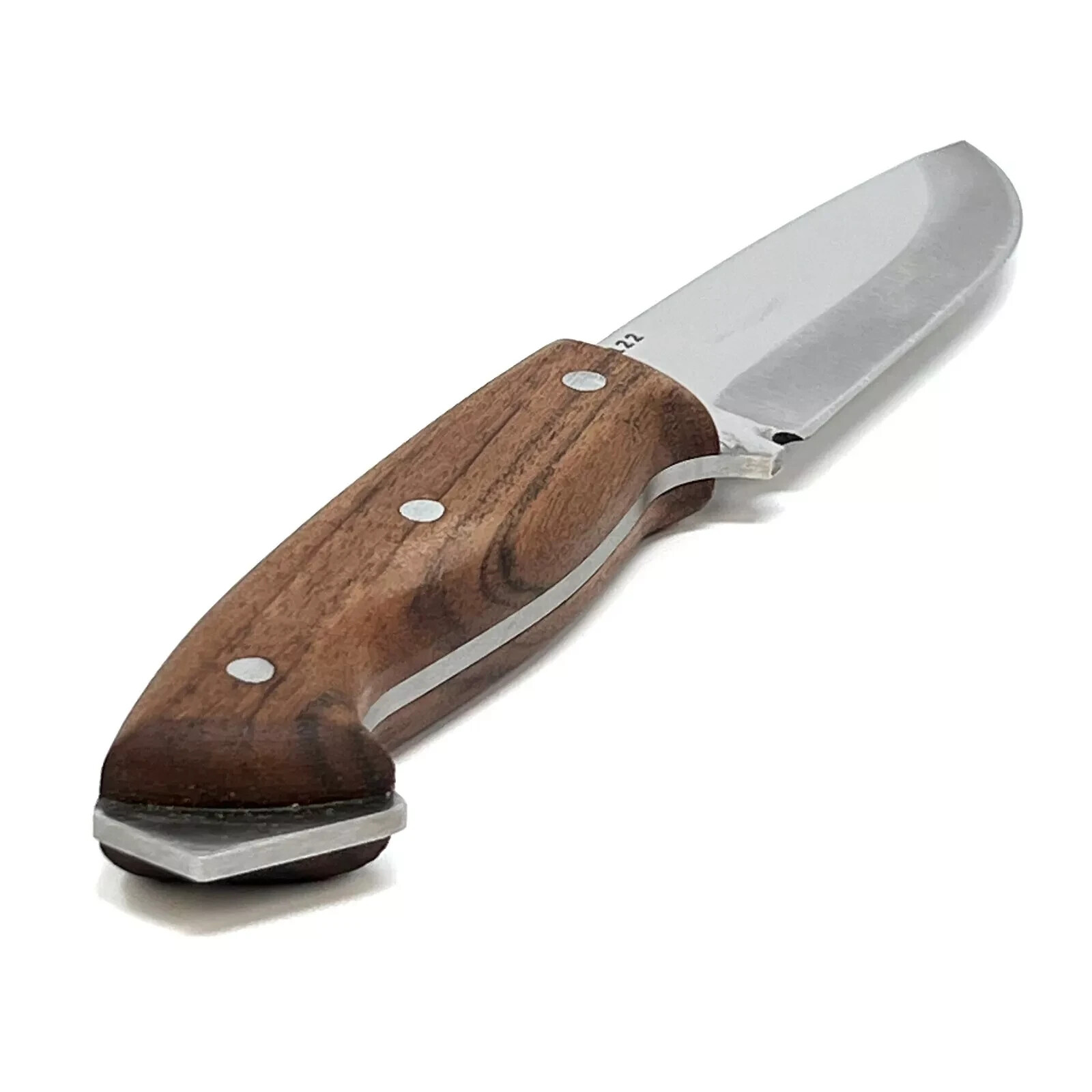 OHIY Handmade Bushcraft Knife 4116 German Steel 4-1/4in Blade, Leather Sheath