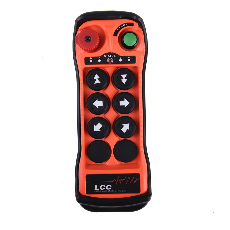6 Buttons Hoist Wireless Radio Remote Control Crane Lifting Switch Controller