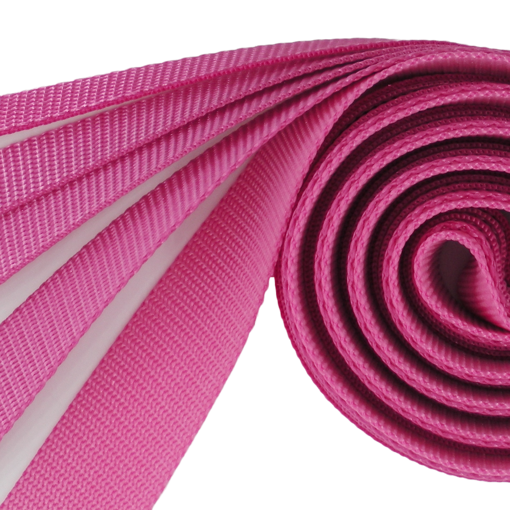 RASPBERRY Light Weight Nylon Webbing-5 WIDTHS-2, 5, 10, 25, 50, or 100 YARDS