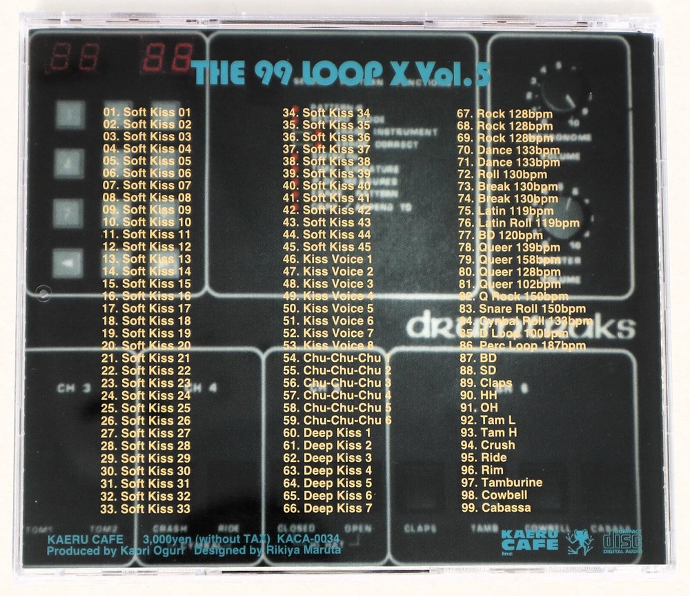 Kaeru Cafe The 99 Loop X Vol.5 Chulip & Drumtra Sample/Sound Library/Sampling CD