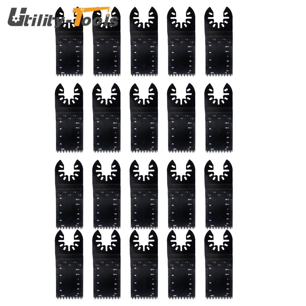 20× Oscillating Saw Blades Multi Tool Blades Quick Release Saw Blades
