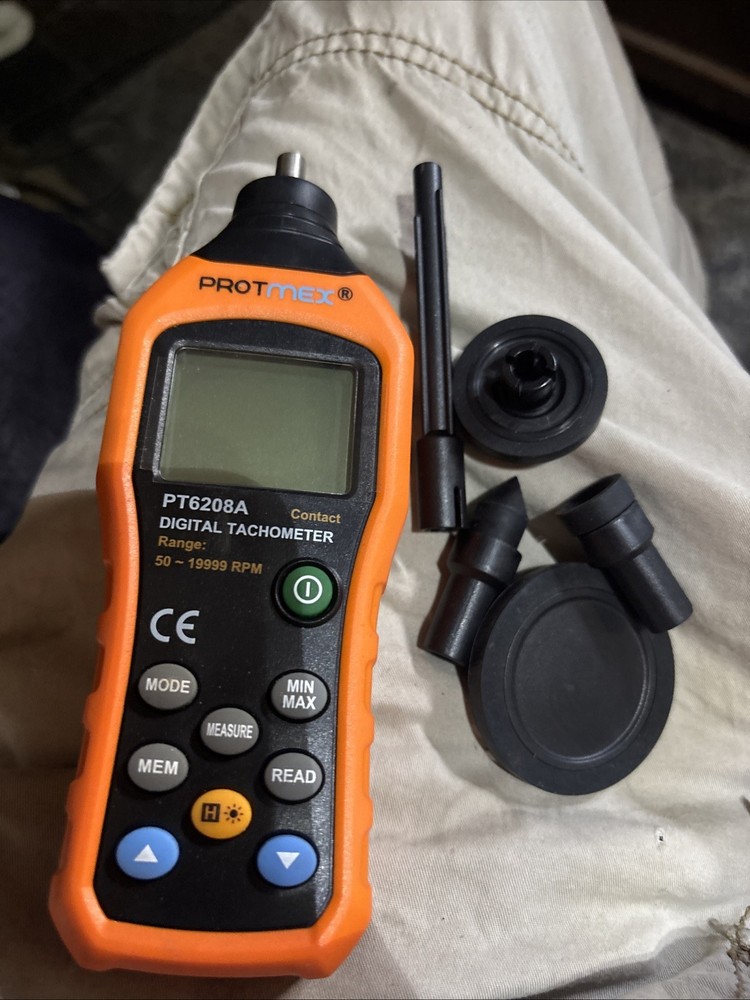 Protmex PT6208A Digital Contact Tachometer Speed Measurement Tool