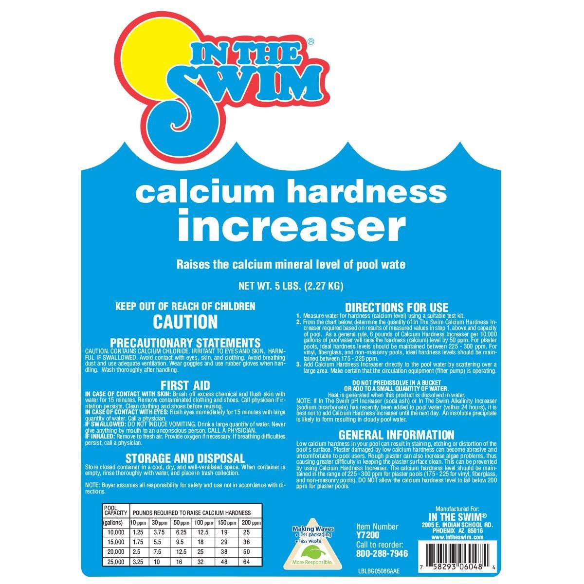 In The Swim Pool Calcium Hardness Increaser - Fast-Acting, Scale Prevention