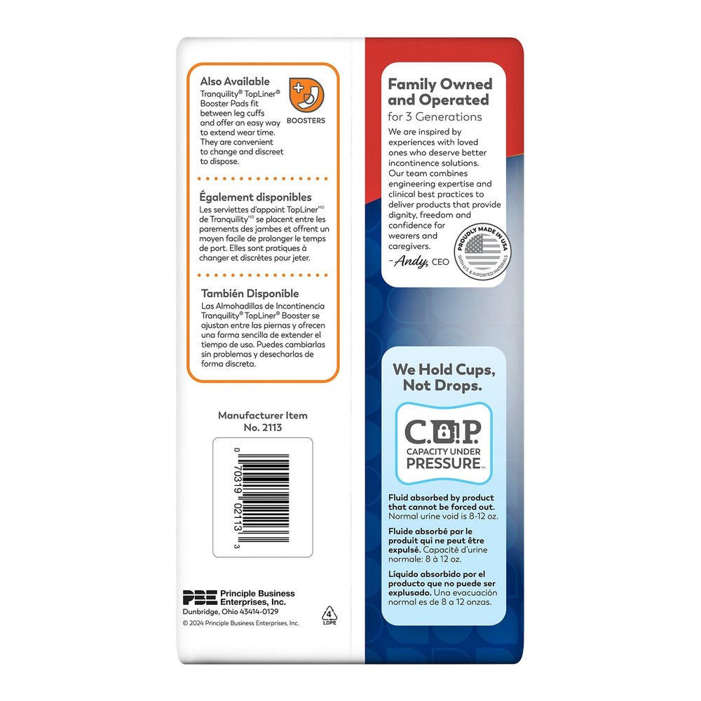 Tranquility Disposable Underwear X-Small Maximum 88 Ct