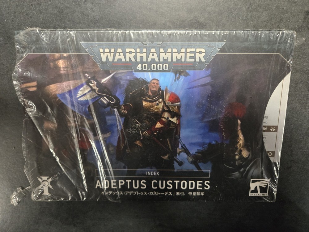 Warhammer 40K: Adeptus Custodes Index~Opened Pk