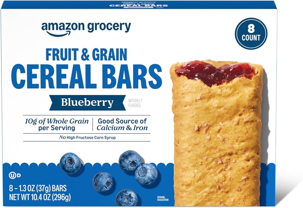 n Grocery, Blueberry Fruit & Grain Cereal Bars,8 Ct