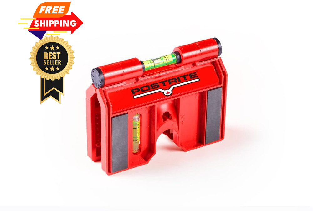 Kapro - 340 Postrite Post Level - Adjustable Folding - Unique, Red