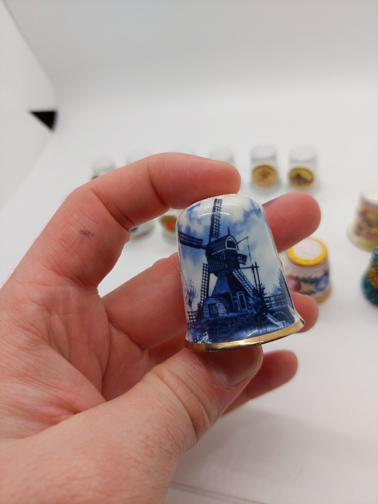 Vintage bundle of large unusual thimbles