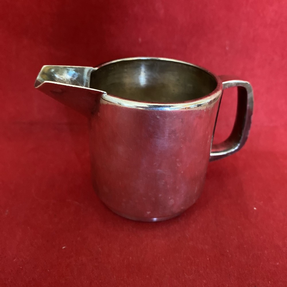 Vintage Cunard Line Silver Plate Coffee Pot & Creamer