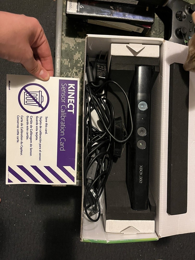 Xbox Kinect Sensor and 2 Xbox Kinect Games