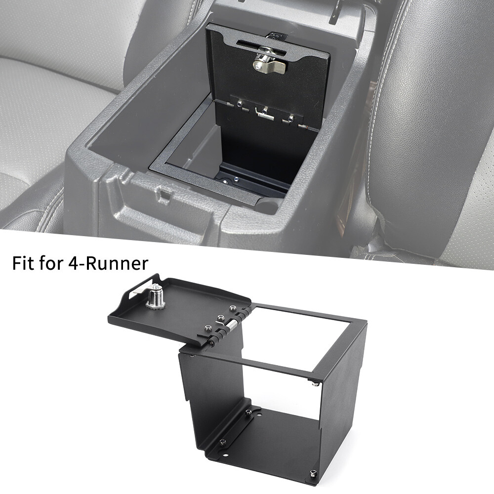 Anti-theft Lockable Center Console Safe Box Security Organizer for 4Runner 2010+