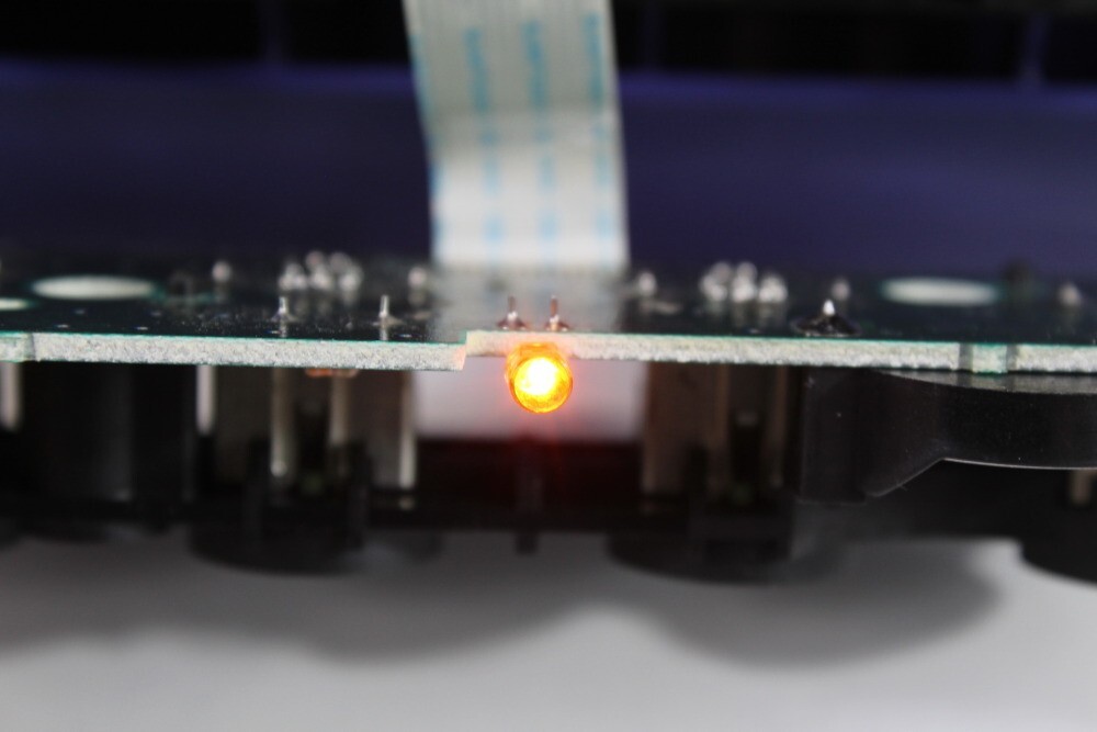 Nintendo OEM Gamecube Controller Port Assembly & New Battery Holder LED Mod