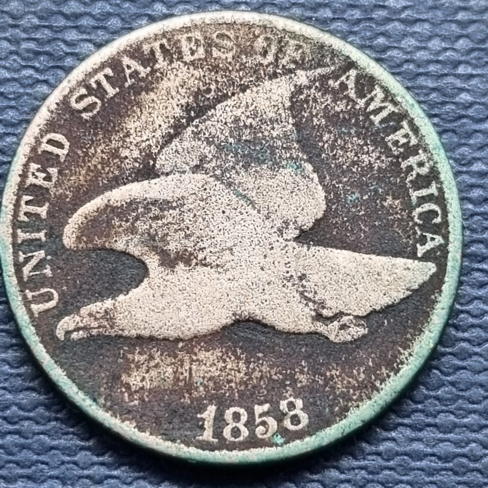 1858 Flying Eagle Cent 1c Circulated #97068