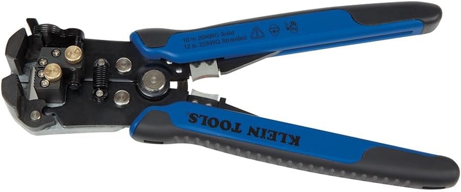 Klein Tools 80013 Wire Stripper / Ratcheting Crimper, Electrical Red, Black