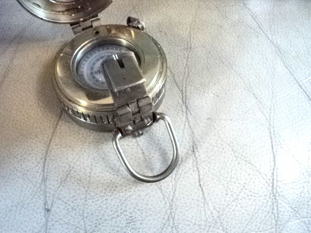 Vintage Compass Prismatic Engineering Military Brass Nautical