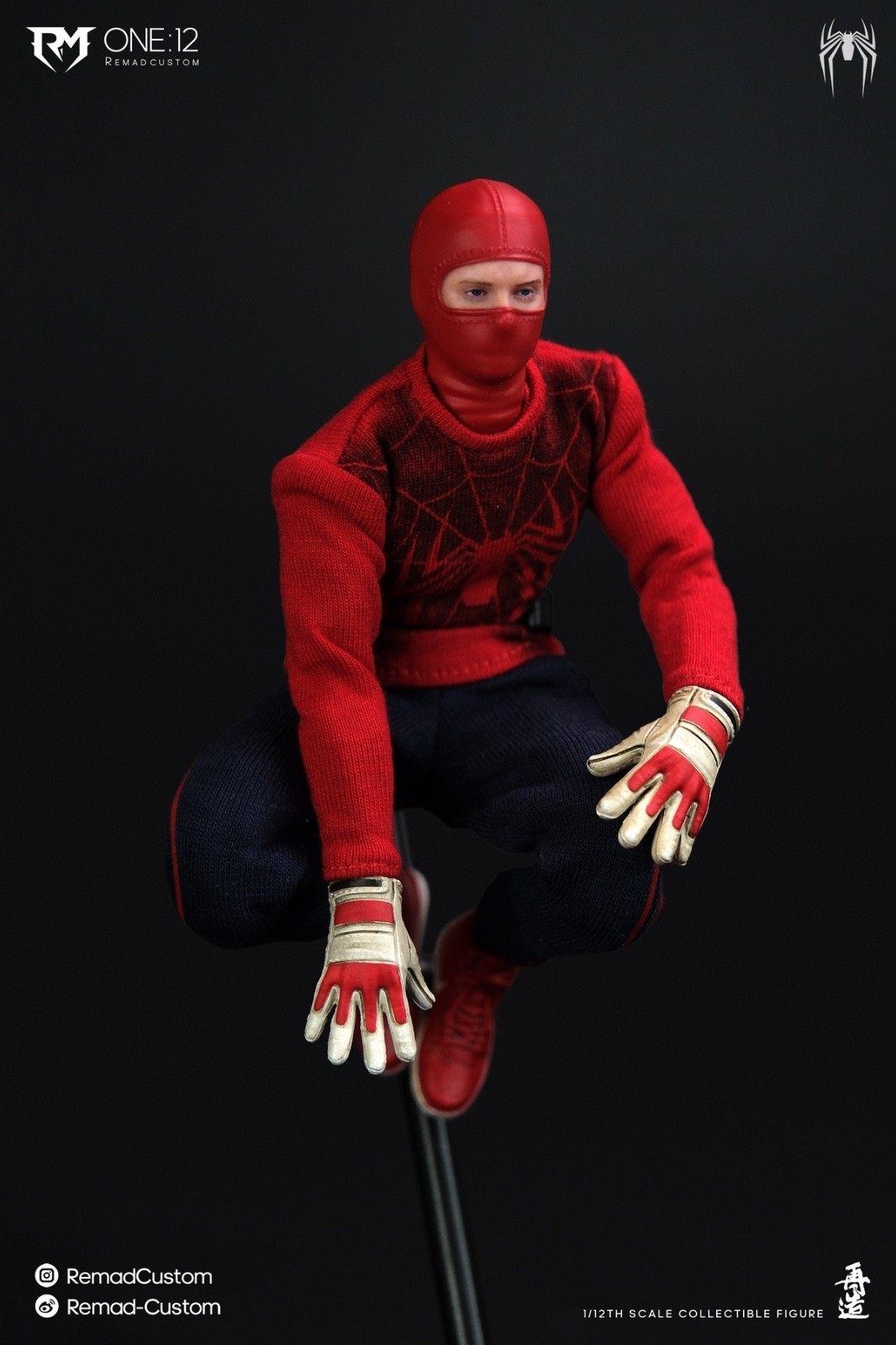 RC-008: Remad Custom RM-008 Spiderman Human Spider Tobey Maguire 1/12 Figure