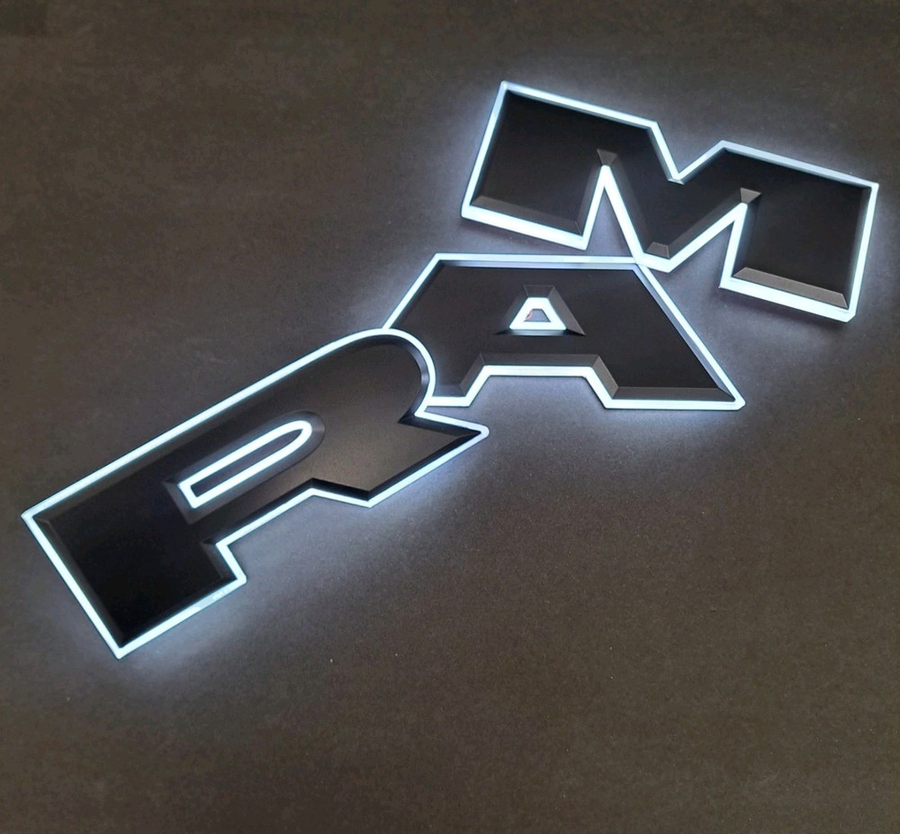 RAM  SERIES LED Module Illuminated Emblem 2025 2026 Black