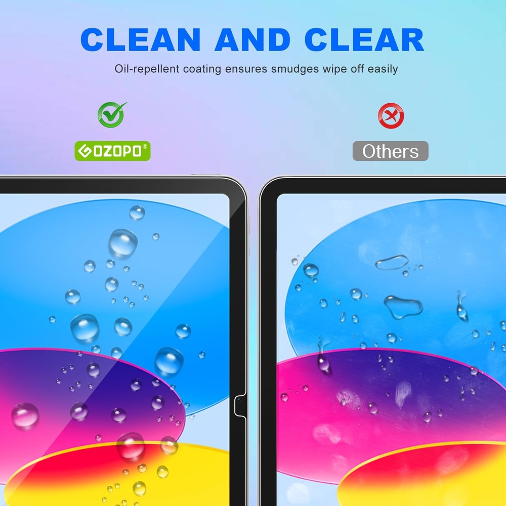 2 pack Screen Protector for iPad A16 11th Generation 2025 (11-inch) / 10th Gener
