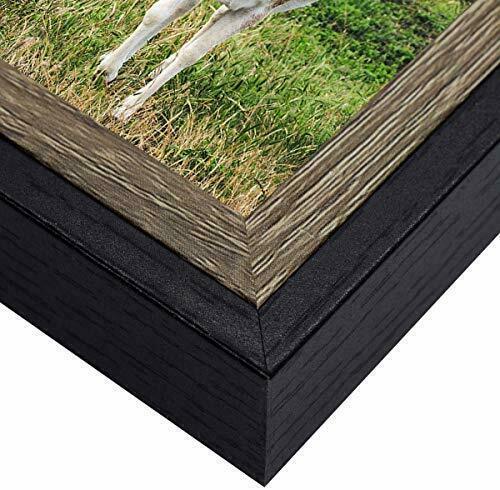 8x8 Picture Frame Deep Split Molding Easel Stand for Table/Desk Display Photo