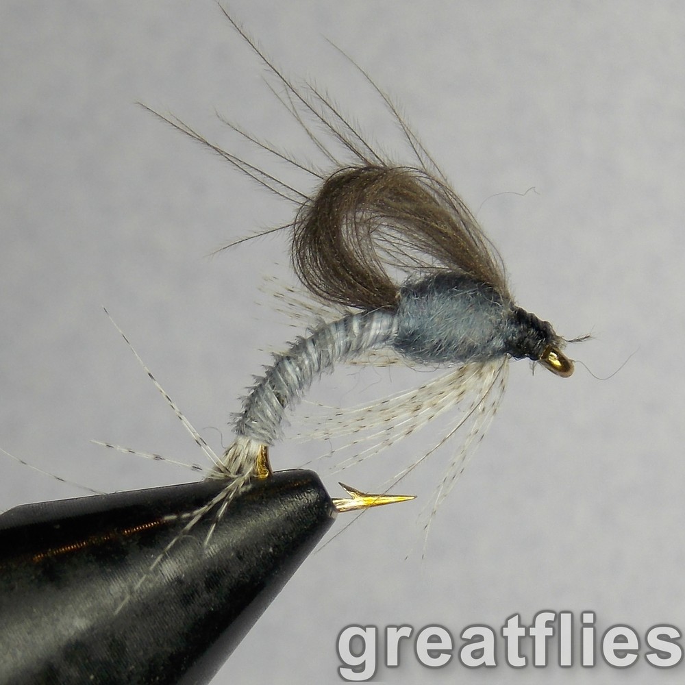 1 dozen (12) - CDC Loop Wing Emerger - Adams