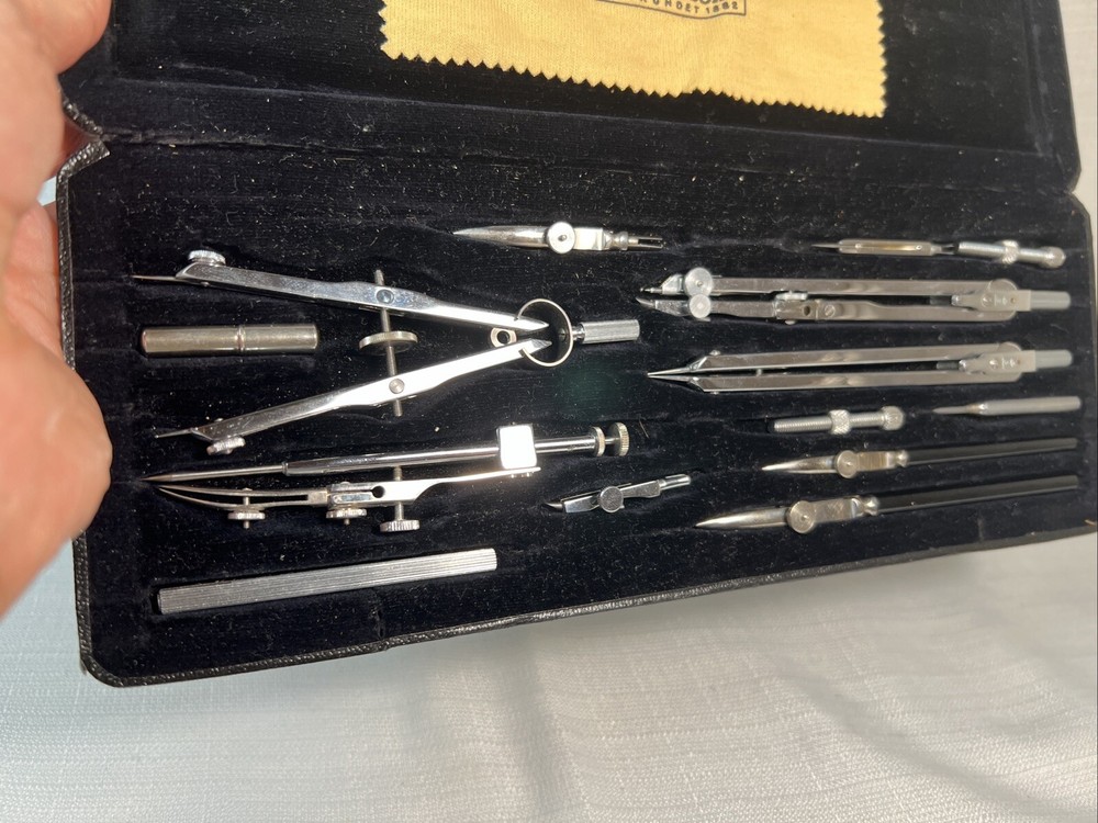 Vintage Meisel & Sohn Precision Engineering Drawing R7 Drafting Set