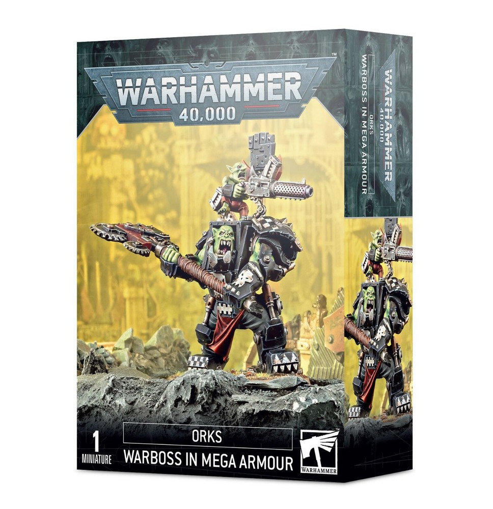 Warboss in Mega Armour Orks Warhammer 40K NIB