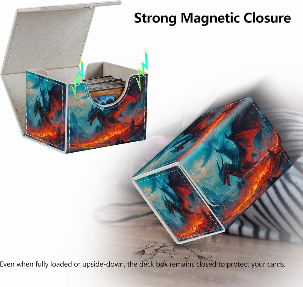 Strong Magnet MTG Demon Deck Box Playing Card Case Magic the Gathering Commander