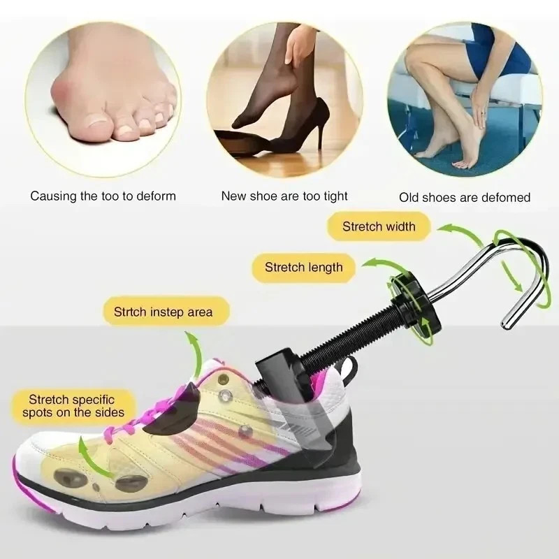 2x Adjustable Sneaker Shoe Stretcher Shoe Trees Trainer Shaper Expander Support