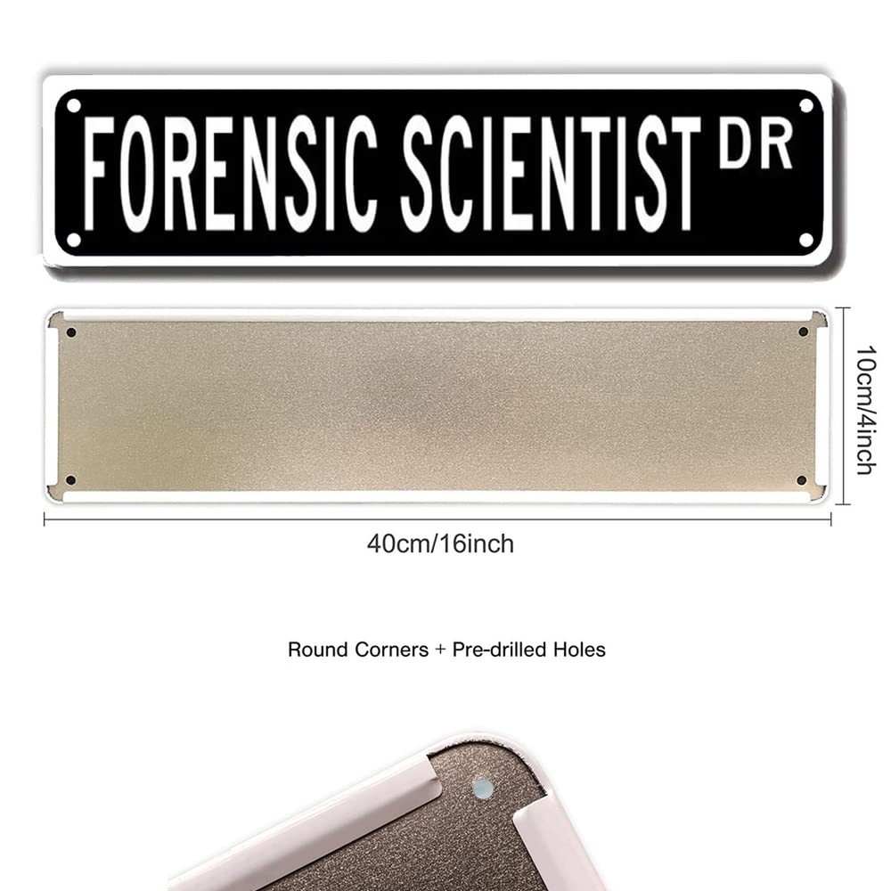 ERMUHEY Forensic Scientist Dr Street Sign, Forensic Scientist Gift, Forensic ...