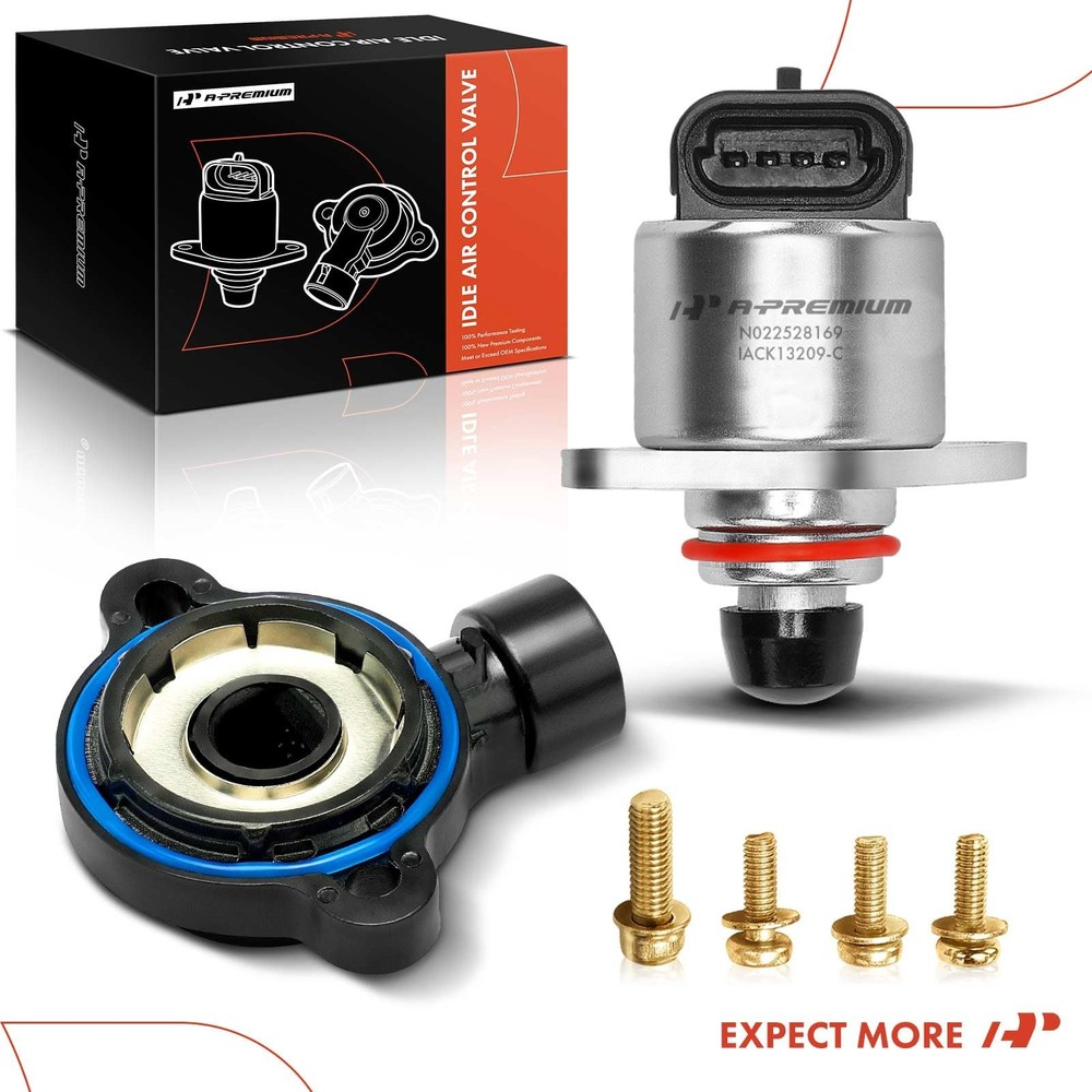 A-Premium Idle Air Control Valve IAC + Throttle Position Sensor TPS...