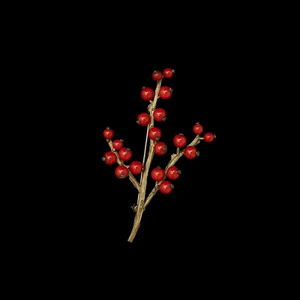 MICHAEL MICHAUD WINTERBERRY BROCH 6255