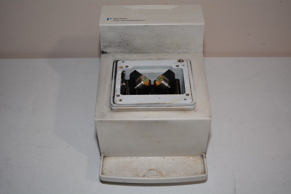 ^ Perkin Elmer Golden Gate Sampling Accessory For Spectrum One FT-IR #D751