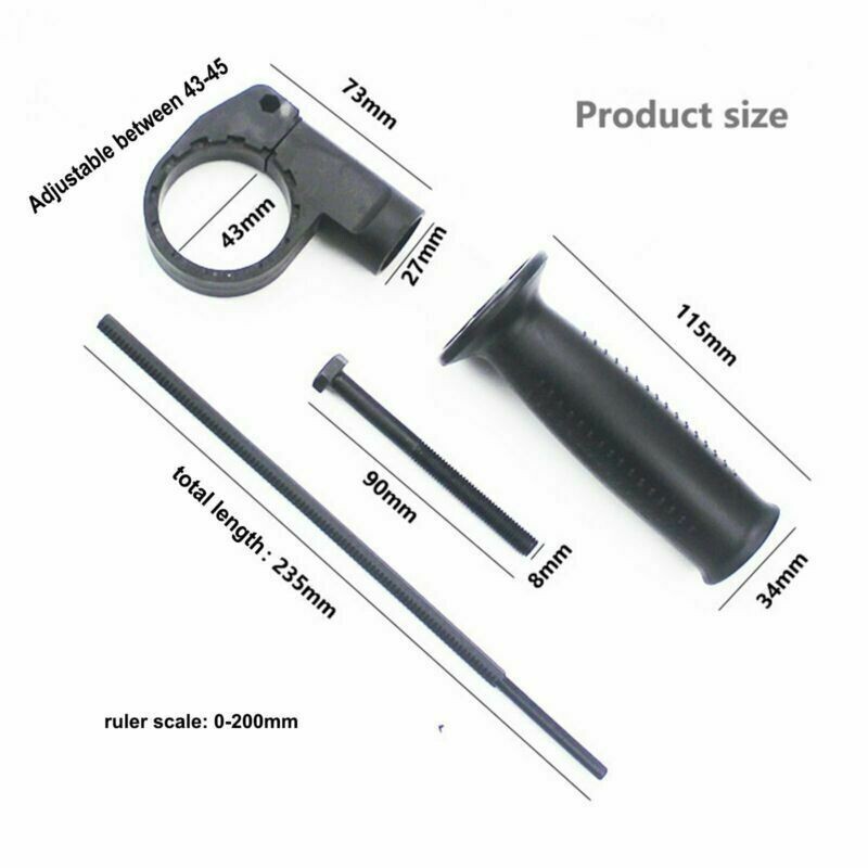Easy To Install For Electric Drill Side Handle For Hammer Impact Drill