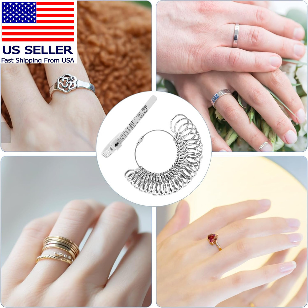Ring Sizer Measuring Tool Set, Ring Size Measurement Making Kit,Ring Sizer Guage