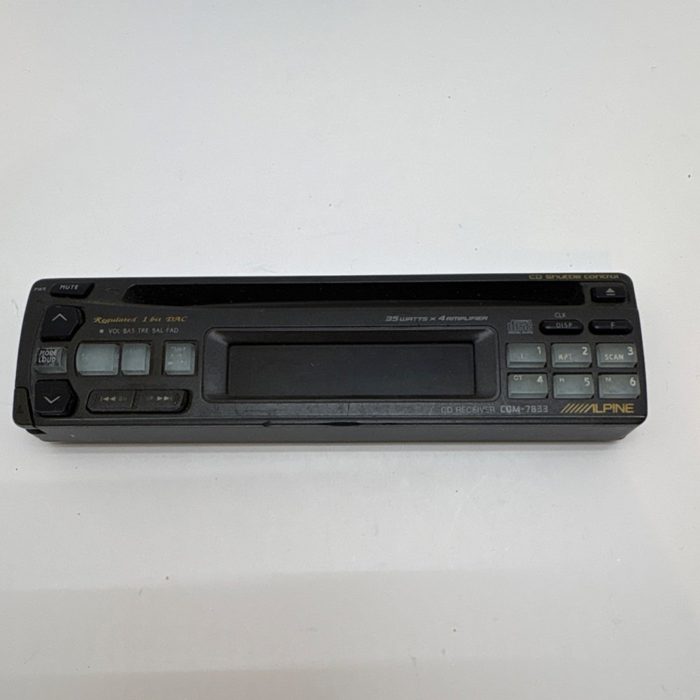 Alpine CDM-7833 CD Receiver Replacement Faceplate, Untested