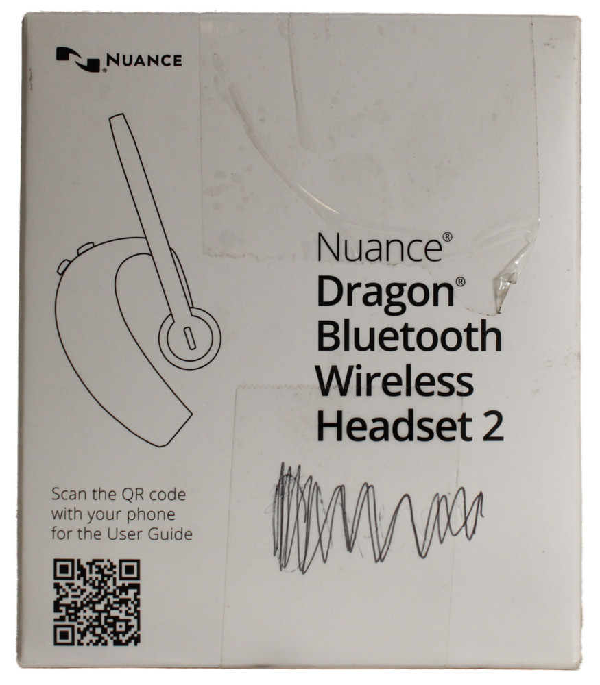 NUANCE Dragon 2 HS-BLUE-DBT2 Wireless Bluetooth Single-Ear Headset | Black