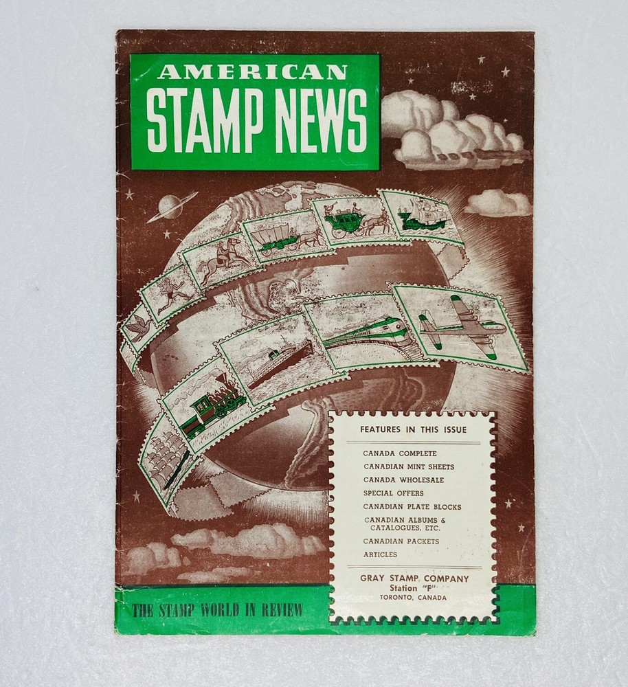 Vintage 1965 American Stamp News - Vol 16 No 3 The Stamp World in Review 1B