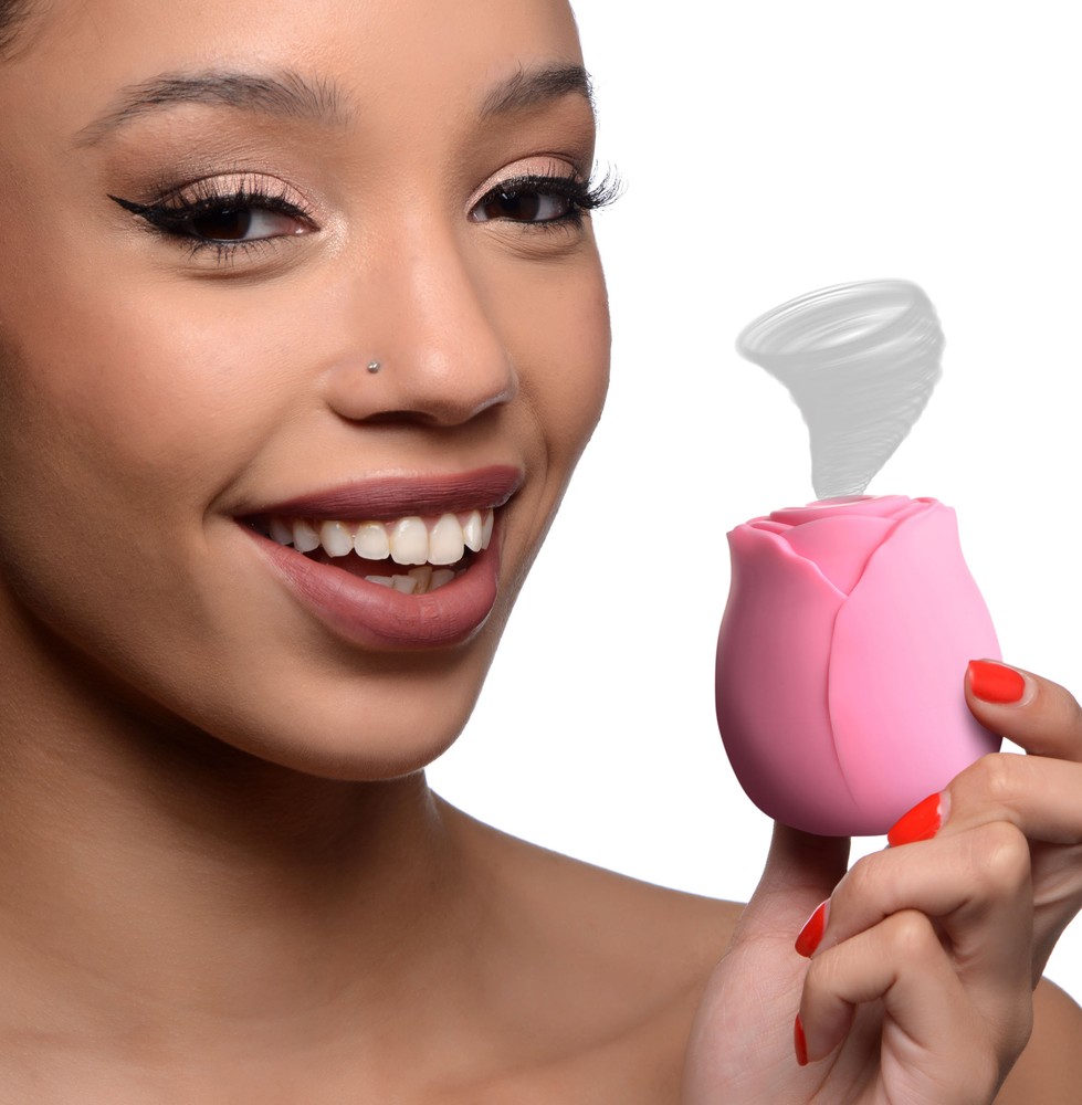 Vibrating Sucking Rose Clit Stimulator Sucker Vibrator Gift Box Rechargeable