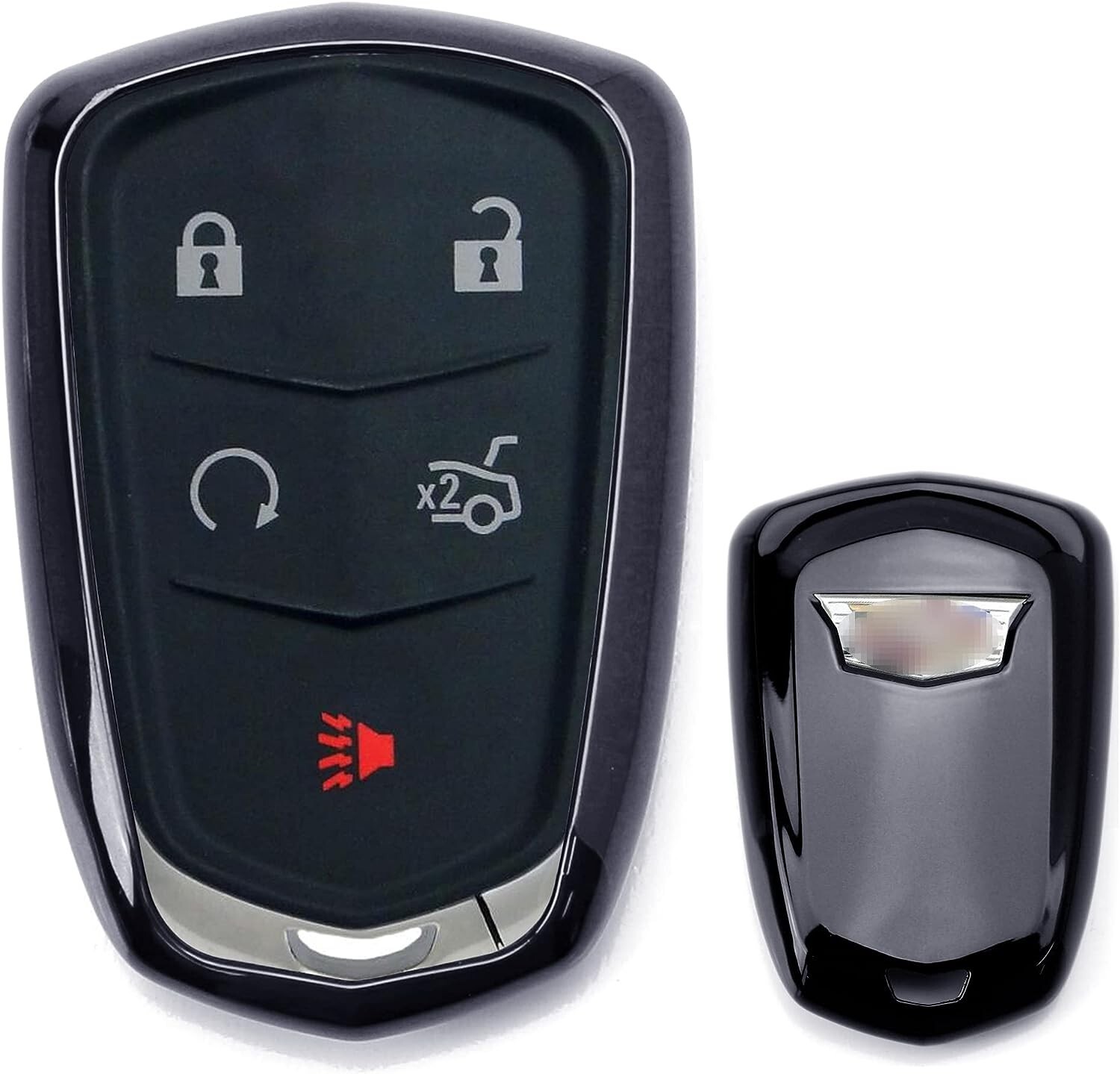 Chrome Black TPU Key Fob Case For Cadillac ATS CTS CT6 XTS XT5 ELR SRX Escalade