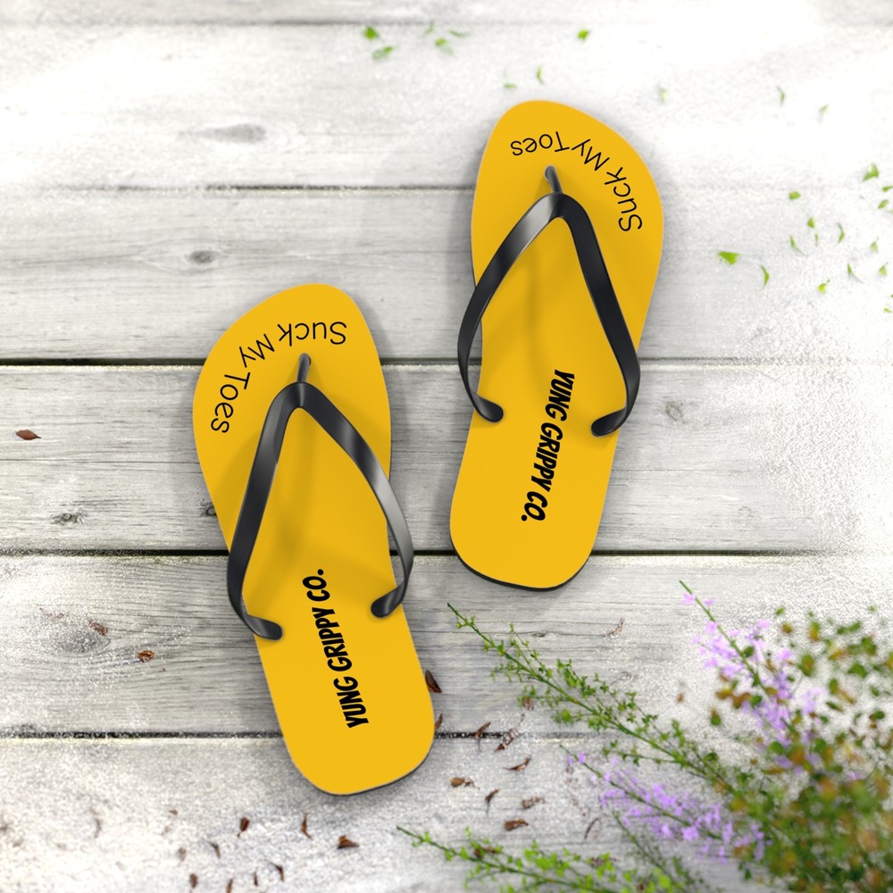 Suck My Toes Flip Flops