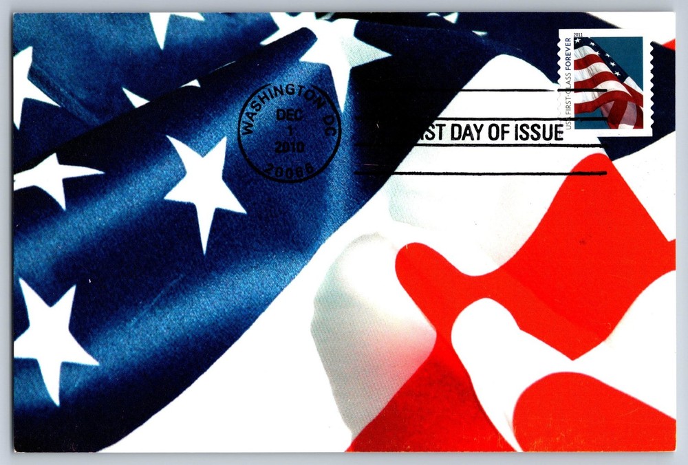 #4486 US Flag FDC Maxi Card