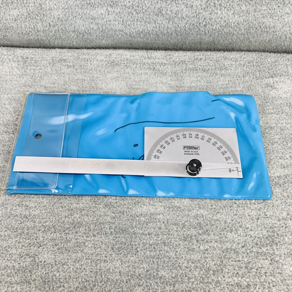 FOWLER 52-450-010 - Protractor Rectangular Head W/ Head Rectangular TL