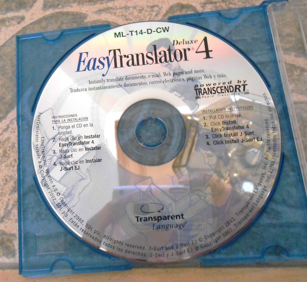 CD  EASY TRANSLATOR 4 DE LUXE - ML-T14-D-CW
