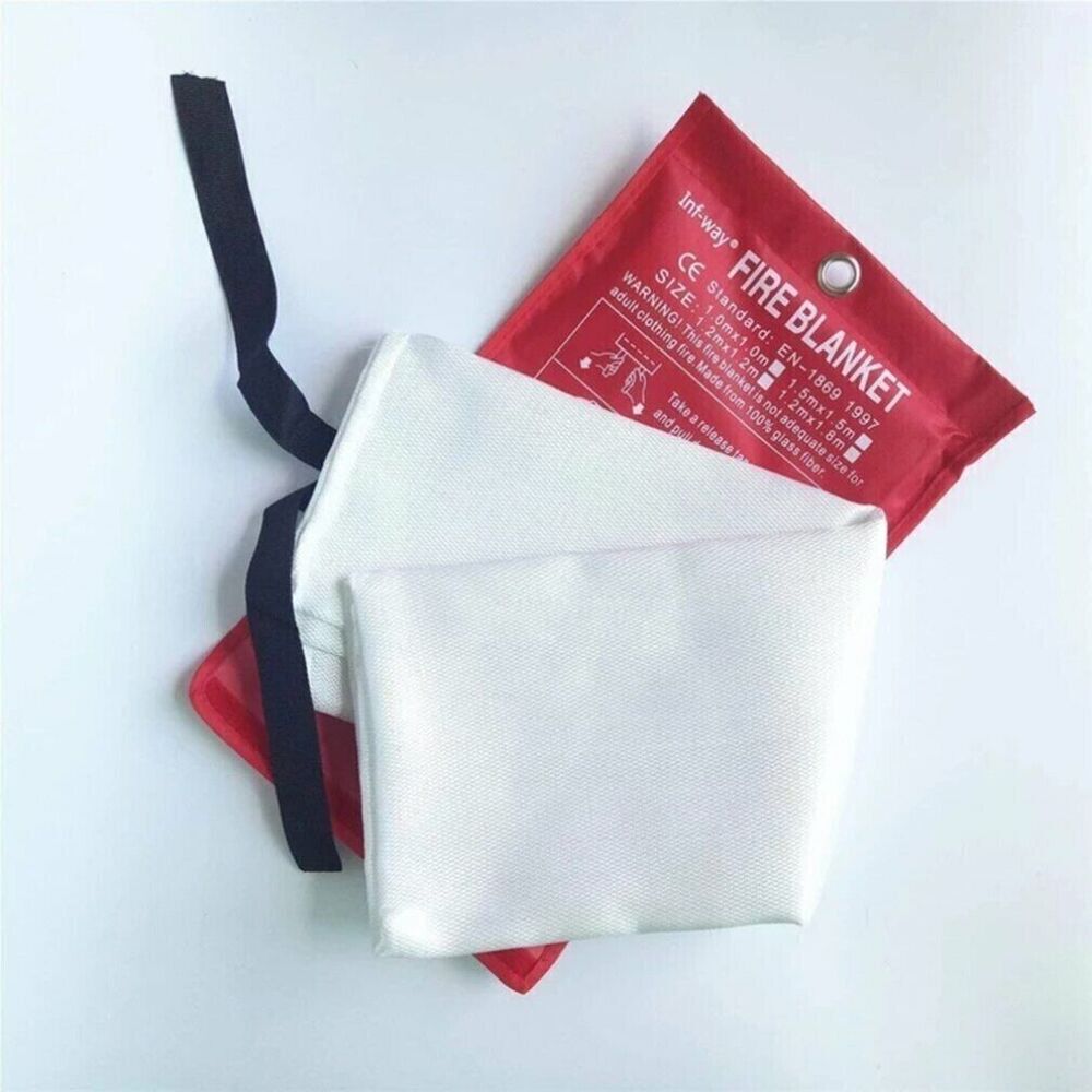 2Pack Large Fire Blanket Fireproof for Home Kitchen Office Emergency Safety
