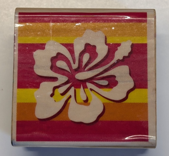Wood/Rubber Stamp Spring Flower