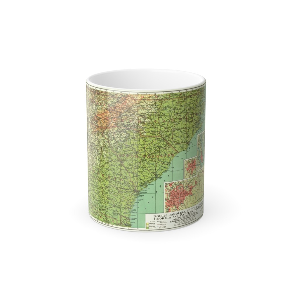 USA - Southeastern (1926) (Map) Color Changing Mug 11oz