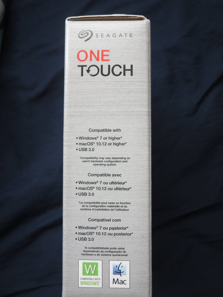 Seagate One Touch 4 TB External Portable Harddrive Backup SRD0VN3