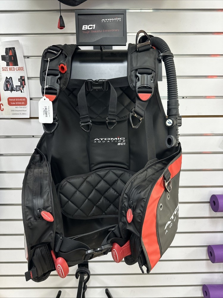 Atomic Aquatics BC1 BCD Scuba Dive Buoyancy Compensator Medium - Large