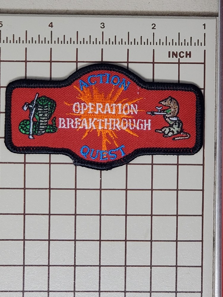 Early 90s Paintball Patch - Action Quest Operation Breakthrough